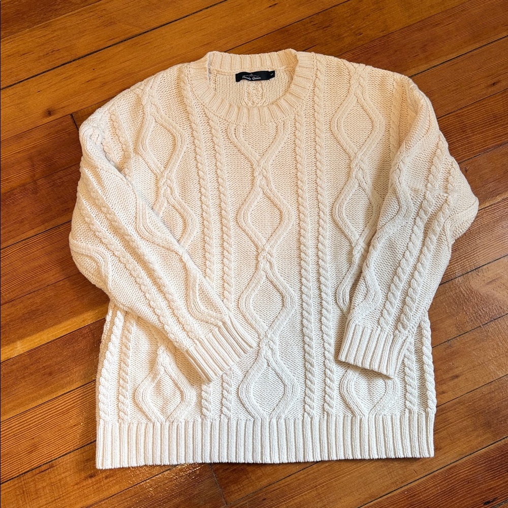 Cozy Cream Cable Knit Sweater